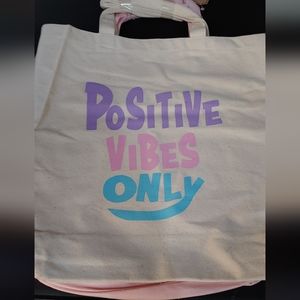 🆕📢📢LAST ONE...Positive Vibes Only Canvas Tote.